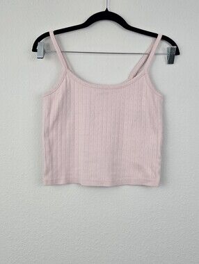 Pink Orange Kiss Essentials Cropped Tank Top